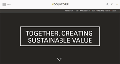 Desktop Screenshot of goldcorp.com