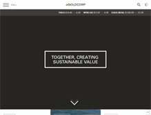 Tablet Screenshot of goldcorp.com